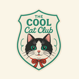 Cool Cat Club Sticker – Retro Cat Vinyl Sticker