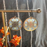 Cathedral // stained glass resin earrings