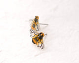 Bee Earrings | Honeybee Insect Bumblebee Studs