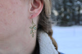 Senecio // Stained Glass Resin Earrings
