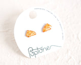 Yellow Cheese Wedge Handmade Cheesy Wisconsin Earrings