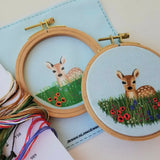 Wild Flower Fawn Embroidery Kit