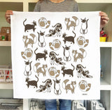 Cat Tea Towel - Cat Lover Kitchen Towel Decor
