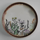 Floral Stoneware Plate