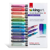 PRO Acrylic Paint Brush Pens - 12 Lettering Colors