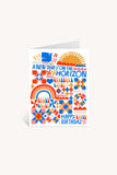 A New Year is on the Horizon-Happy Birthday Greeting Card