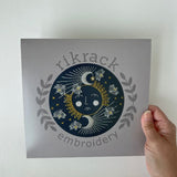 Moonglow Rikrack Embroidery Kits