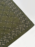 Scrolling Floral Illustrated Cotton Bandana