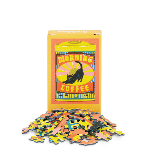 Morning Coffee - 99 Piece Mini Jigsaw Puzzle – The Waxwing