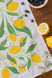 Lemon Grove Tea Towel - Garden Kitchen Tea Towel Decor