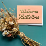 Welcome Little One Gold Foil Card