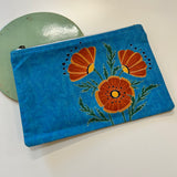 Poppies Zipper Pouch