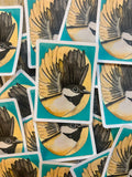 Dear Darlington Golden Chickadee Sticker