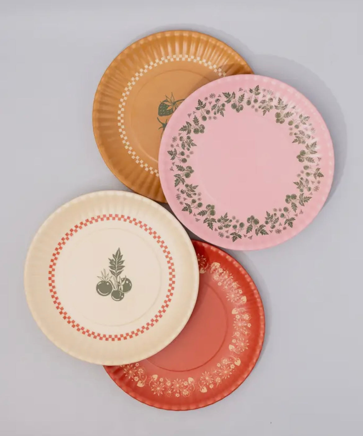 Garden Dessert Plates-set of 4 – The Waxwing