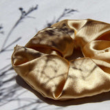 Handmade By Survivors | Gold Satin Scrunchie