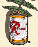 Rainier Beer Can Print
