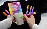 PINTAR Art Supply 16 Pack Acrylic Premium Vibrant Pastel Paint Pens Medium Tip 5.0mm Tips, Glossy, Japanese Ink Use On Rocks, Glass, Ceramic, Plastic