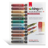 PRO Acrylic Paint Brush Pens - 12 Earth Tone Colors