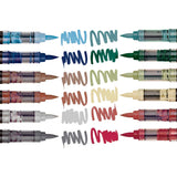PRO Acrylic Paint Brush Pens - 12 Earth Tone Colors
