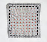 Leaping Bunny Illustrated Cotton Bandana