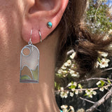 Lost Coast // Stained Glass Resin Earrings