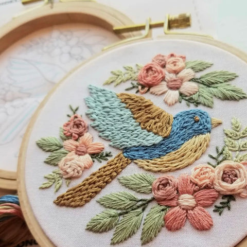 Bluebird Sampler Embroidery Kit