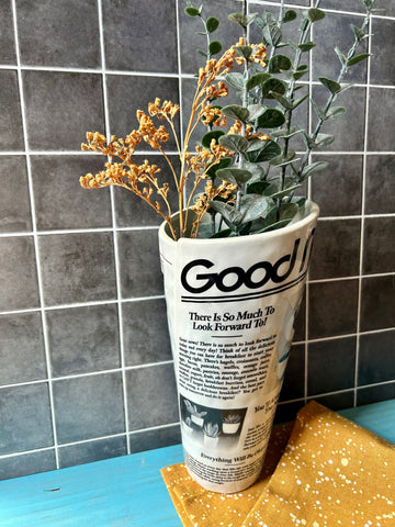 Newspaper Vase