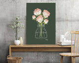 Sunday Peonies - floral illustration print