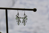 Senecio // Stained Glass Resin Earrings
