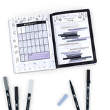Dual Brush Pen Art Markers: Grayscale - 10-Pack