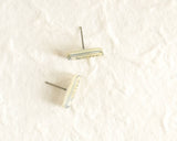 Stick of butter earrings