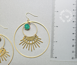 Celestial Quartz Druzy Statement Earrings