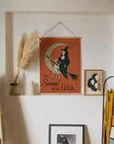 The Season of the Witch Halloween Art Print  9x12 inches