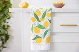 Lemon Grove Tea Towel - Garden Kitchen Tea Towel Decor