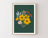 Good Vibes - floral illustration print