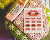 Kiss Me! 1970's Inspired Lips Art Print