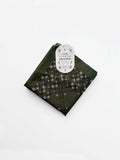 Scrolling Floral Illustrated Cotton Bandana