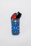 Quilted Sunglasses Case, Blue Scandinavian Floral