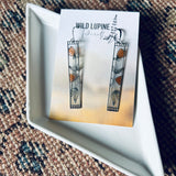 Honeysuckle // Stained Glass Resin Earrings