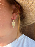 Moonrise // stained glass resin earrings
