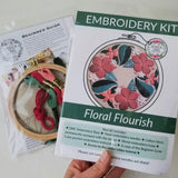 Floral Flourish Embroidery Kit