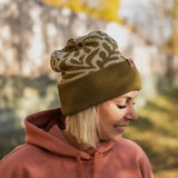 Floral Foldover Beanie