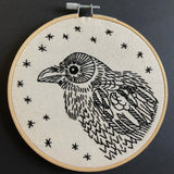 Raven Embroidery Kit