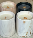 Biophilia: White Marble + Pure Fresh Air Scented Candle