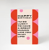 HBD Great Human Birthday Card