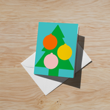 Christmas Tree Soft Touch Greeting Card |