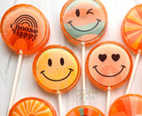 Choose Happy Lollipops, Peach Flavor-Vegan