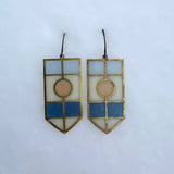 Symmetria // stained glass resin earrings