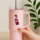 Dr Pepper Rose Sticker – Floral Soda-Inspired