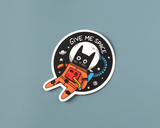 Give Me Space Cat Vinyl Sticker